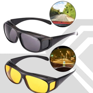 Lunettes De Conduite De Nuit Jaunes Anti-éblouissement - Verres Polarisés, Monture Enveloppante, Unisexe