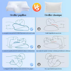 Butterfly pillow for neck pain