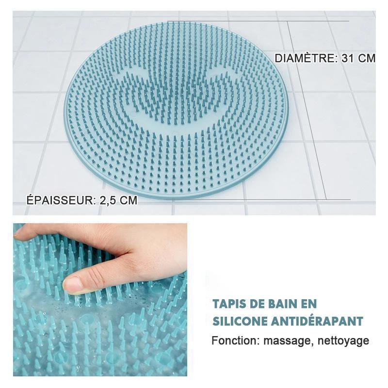 Tapis de Massage Antidérapant en Silicone pour Salle de Bain