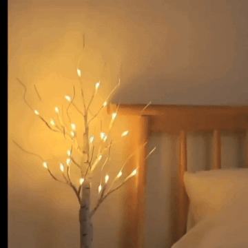 Lampe Arbre Féerique Imitation Bois