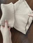 Faux Col Roulé en Maille Chaude