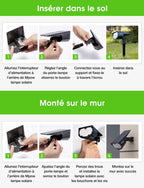 Solar LED Projector for Garden and Outdoor Use