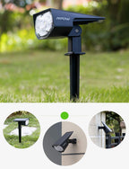 Solar LED Projector for Garden and Outdoor Use