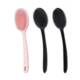 Brosse de bain exfoliante 2 en 1 à long manche