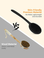 2-in-1 Long-Handled Exfoliating Bath Brush
