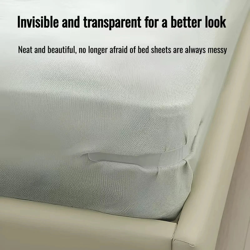 Non-Slip Invisible Bed Sheet Fasteners – Secure Pack