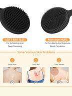 2-in-1 Long-Handled Exfoliating Bath Brush