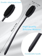2-in-1 Long-Handled Exfoliating Bath Brush
