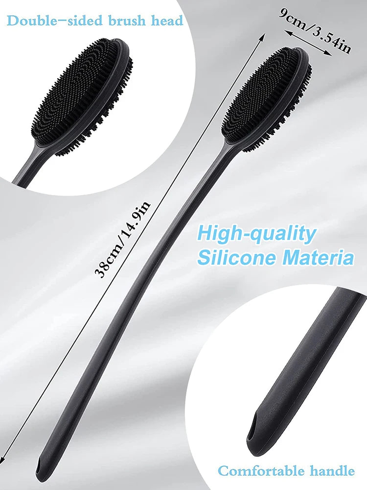 2-in-1 Long-Handled Exfoliating Bath Brush