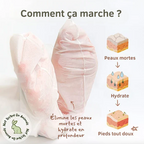 6 paires masques exfoliants pour pieds