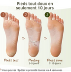 6 paires masques exfoliants pour pieds