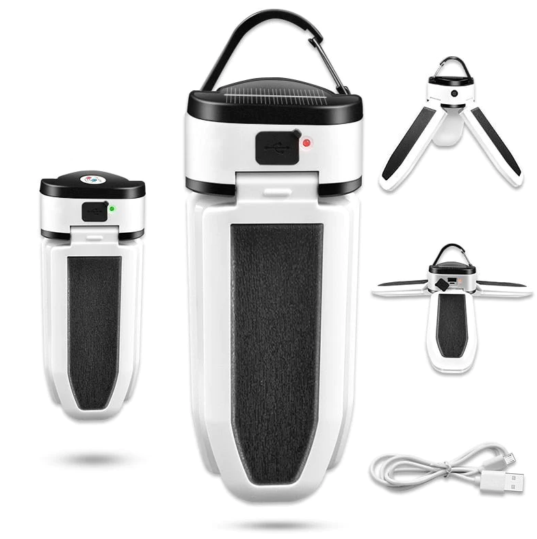 Portable solar lamp - built-in charger