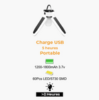 Portable solar lamp - built-in charger