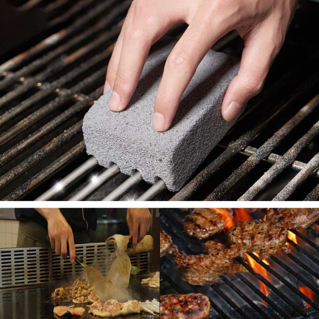 Lot de 3 pierres nettoyantes de BBQ