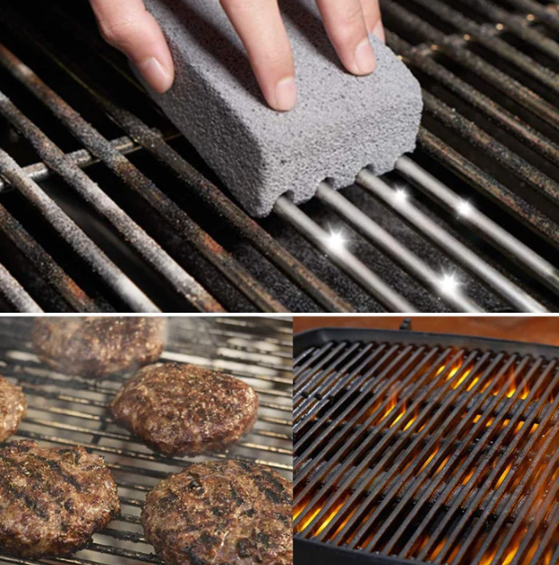 Lot de 3 pierres nettoyantes de BBQ