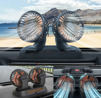 Mini Ventilateur Rotatif Á Double Tête Pour Voiture