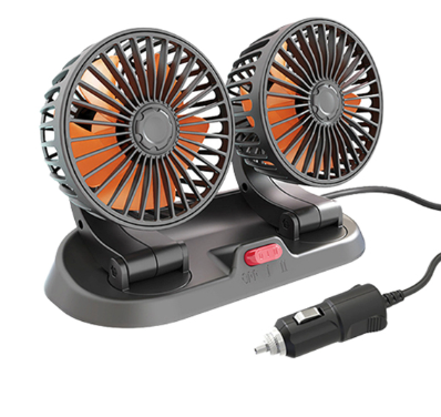 Mini Ventilateur Rotatif Á Double Tête Pour Voiture