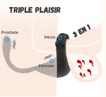 Cockring - Anneau pénien vibrant 3 en 1 avec télécommande