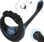 Cockring - Anneau pénien vibrant 3 en 1 avec télécommande