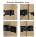 Serrures par mot de passe pour les placards de la maison