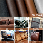 2x Adhesive leather repair patch