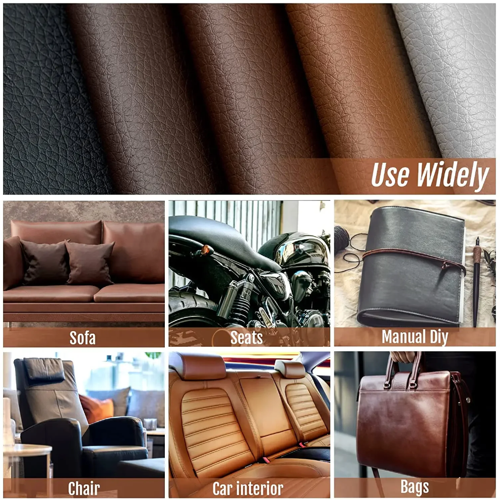 2x Adhesive leather repair patch
