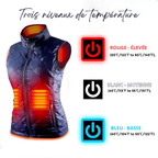 4-Zone Sleeveless Heated Down Jacket