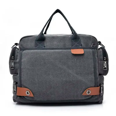Large Capacity Canvas Tactical Shoulder Bag