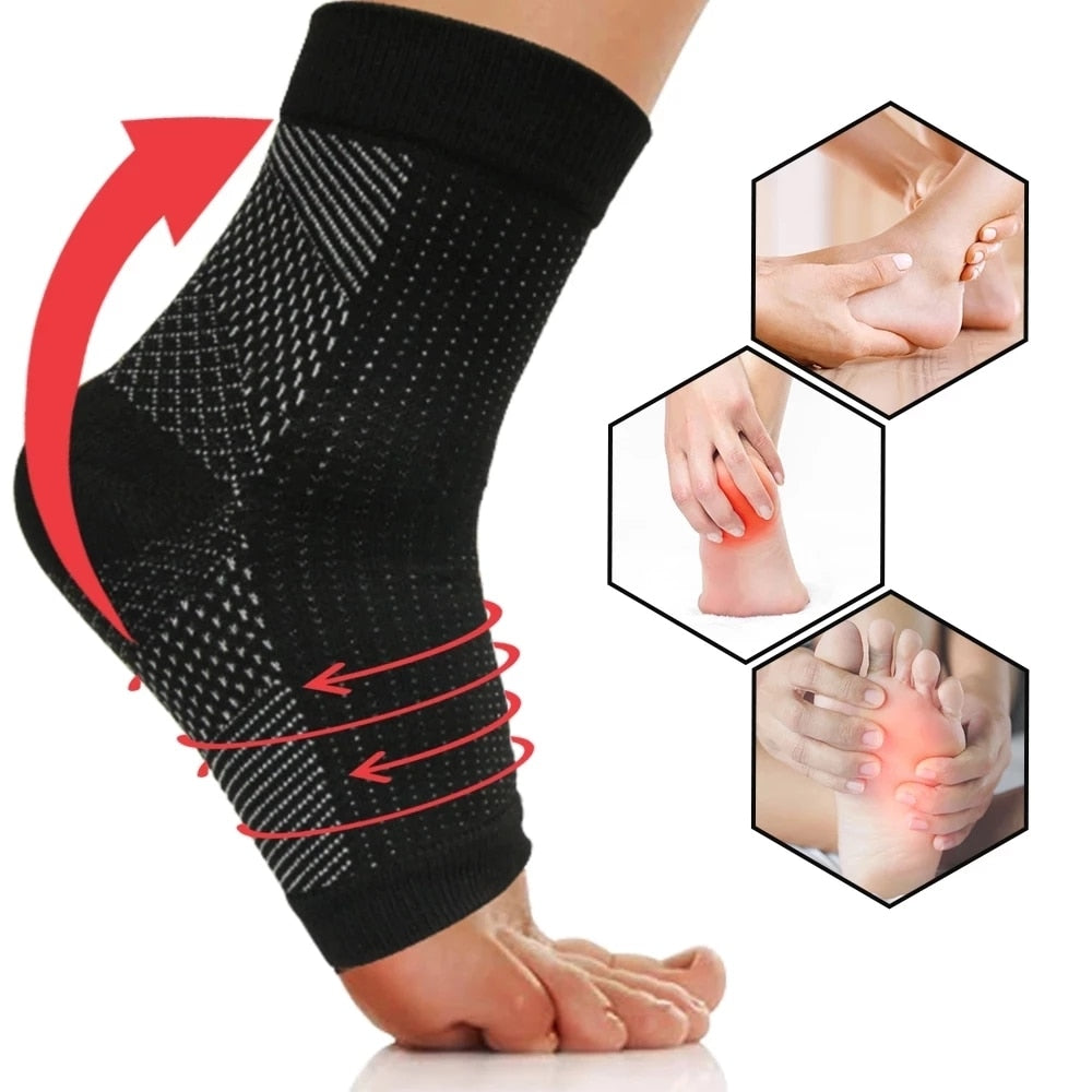 Pack of 2 anti-fatigue ankle sleeves