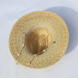 Chapeau de plage avec lanière coquillage - Collection 2023