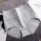 Pack of 4 High-Waisted Breathable Cotton Briefs