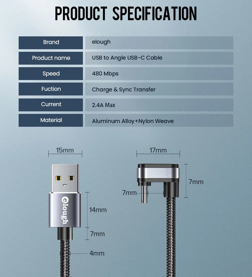 Câble USB Type C - Embout Incassable