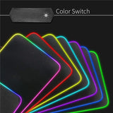 Tapis de bureau rétroéclairage RGB - Antidérapant et confortable