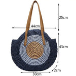Sac de Plage en Osier "Oeil" avec Fermeture