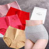 Lot de 4 Culottes Tailles Hautes en Coton Respirant