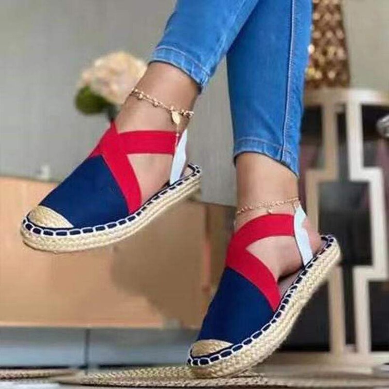 Espadrille en toile et à élastique