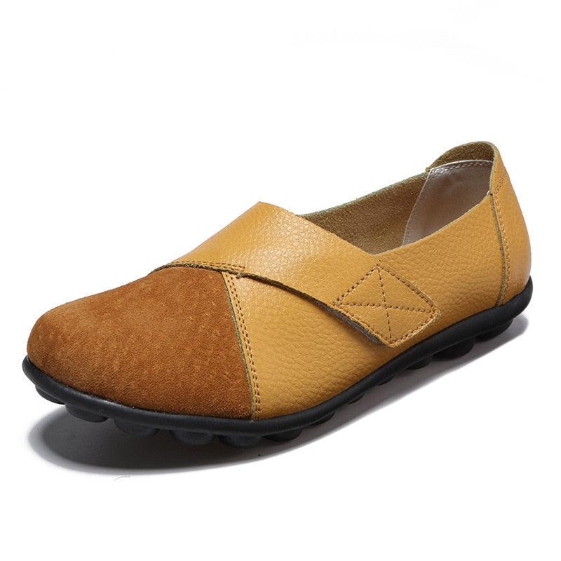 Women's leather orthopedic loafers