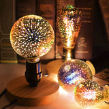 Ampoule LED feu d'artifice coloré 3D