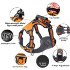 Reflective and Breathable Dog Harness with Handle