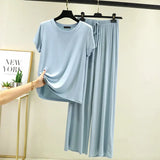 Ensemble de Pyjama en Modal Fluide Femme - Printemps