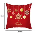 Lot de 2 Housses de Coussins de Noël