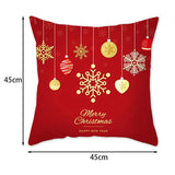 Lot de 2 Housses de Coussins de Noël