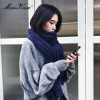 Chunky & Long Knit Scarf - Cashmere Softness