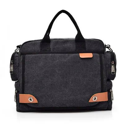Large Capacity Canvas Tactical Shoulder Bag
