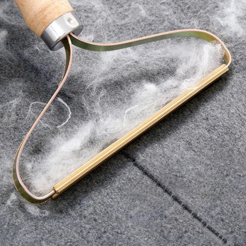 Hair and lint remover brush