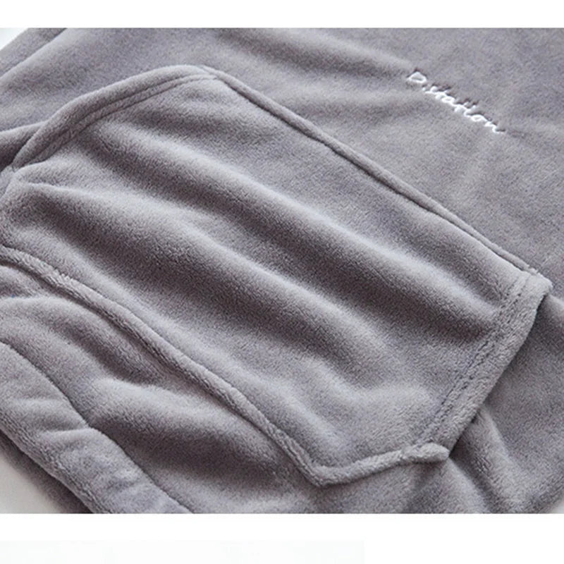 Pyjama en flanelle à capuche