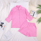 Jasmin - pyjama en gaze de coton pour femme