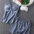 Ensemble de pyjama en satin - 5 pièces