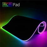 Tapis de bureau rétroéclairage RGB - Antidérapant et confortable