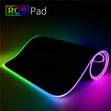 Tapis de bureau rétroéclairage RGB - Antidérapant et confortable